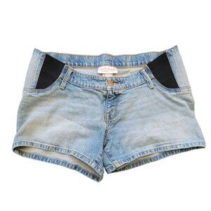 Isabel Maternity By Ingrid & Isabel Womens Midi Short Denim Shorts Size 8 JJ3540